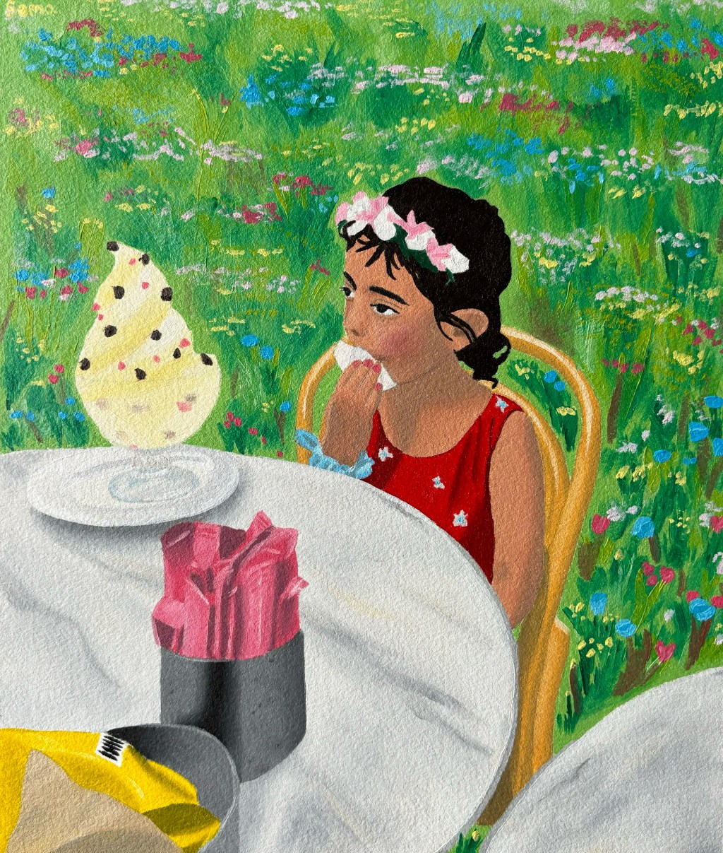 icecream and flowers